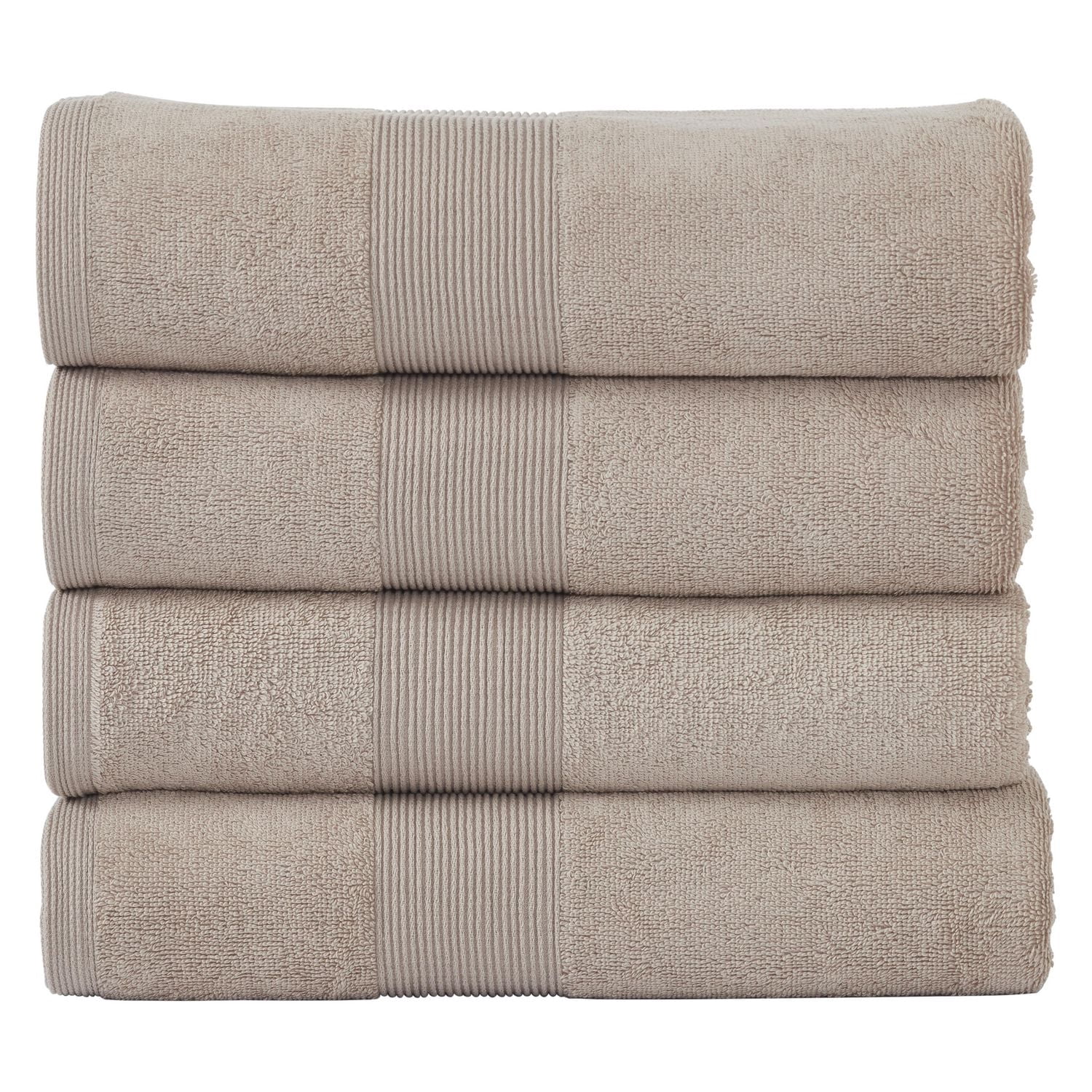 Serviette de bain Fabstyles super douce et absorbante, serviettes de bain de luxe pour spa, maison et hôtel, serviettes à séchage rapide, lot de 4, 27 x 54 pouces