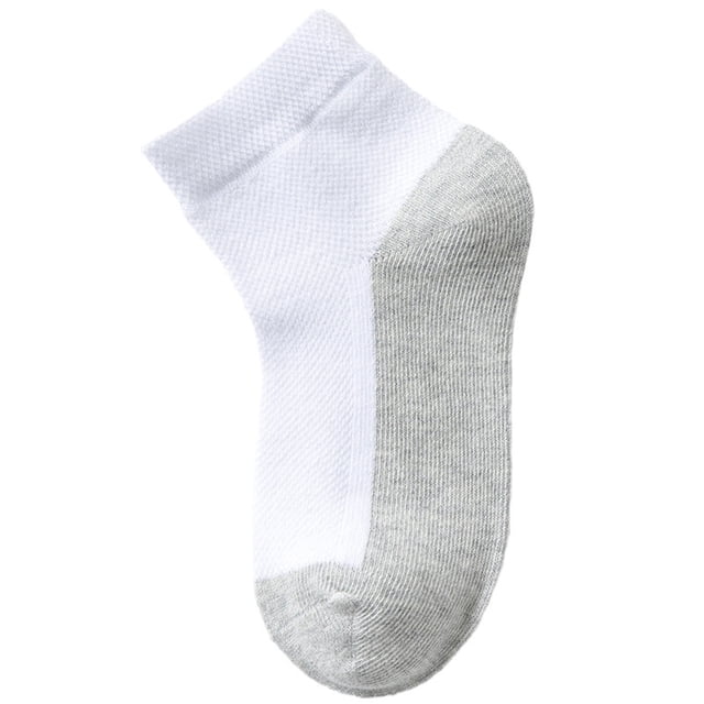 Penkiiy Baby Girl Ruffle Socks Combed Cotton, Infant Princess Dress Frilly Socks 1 -13 Years Gray