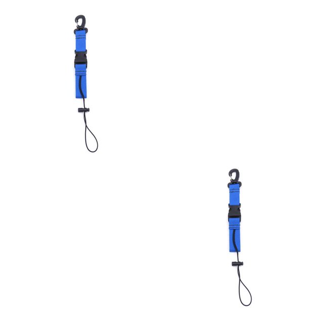 QualitChoice Quick Release Diving Lanyards Camera Torch Holder Strap Underwater Flashlight Snorkeling Belt Snorkeling Webbing Blue 2Set