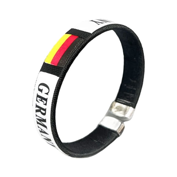 National Flag Wristband Sports Bracelet Embroidered Wristlet Handcuff For Fans Quality For Large Event Tent Puppy Party Decorations for Girls Event Dress for Women plus Size Party Decorations for