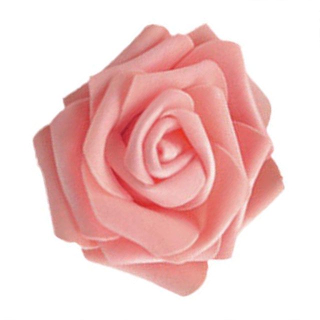 Qualitygoods 50pcs Artificial Bionic Flowers PE Foam Fake Lifelike Roses Wedding Egagement Decorations