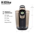 thumbnail image 2 of Keurig K-Elite Brushed Gold Single Serve Coffee Maker, 2 of 6