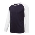 thumbnail image 1 of Birdeem Mens Fashion Casual Color Block Long Sleeve Round Neck Blouse, 1 of 7
