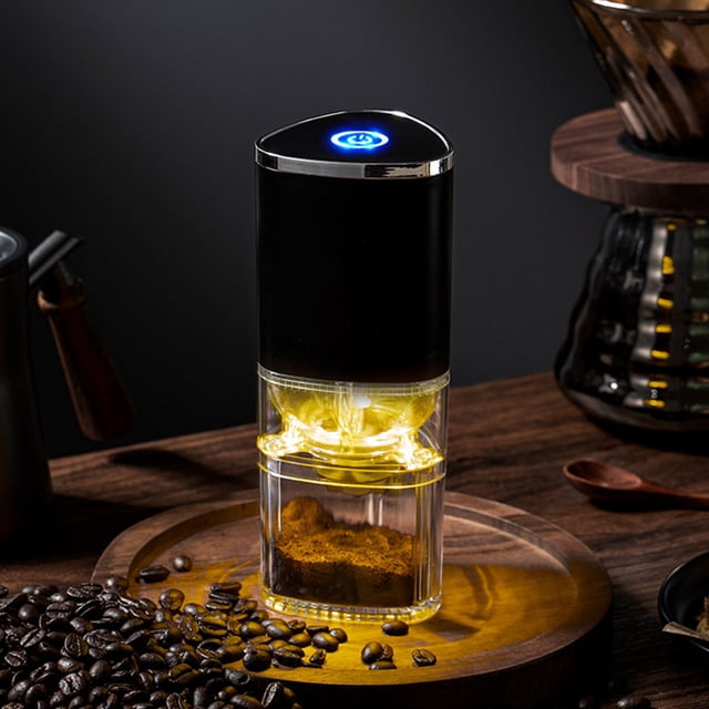 1pcs Electric Coffee Grinder with Stainless Steel Blades and Spice Grinder Portable Coffee Grinder with USB Charged, Automatic Coffee Bean Grinder for Espresso, Coffee Grinder Extra Fine Powd