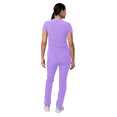 thumbnail image 2 of Adar Addition Go-Higher Scrub Set For Women - Notched V-Neck Scrub Top & Skinny Cargo Scrub Pants, 2 of 7