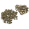 thumbnail image 2 of yuksok Double Embouts Premium Rivets pour Sacs à Main et Chaussures 6x8mm Or Antique, Bronze, 4 Pcs, 2 of 9