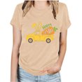 thumbnail image 1 of RKSTN Hauts Grande Taille pour Femmes Mode Été 2024 Col Rond Manches Courtes T-shirt Décontracté Ample Imprimé Graphique Voiture de Pâques, 1 of 4