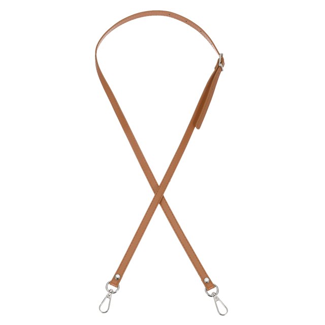Uxcell Leather Purse Strap Replacement PU Adjustable Shoulder Crossbody Replacement Strap Earthy Yellow/Silver