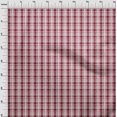 thumbnail image 3 of oneOone Viscose Chiffon Fabric Check Kasuri Print Fabric BTY 42 Inch Wide, 3 of 4