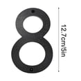 thumbnail image 2 of Prix Bas de Tous les Jours! Numéro de Maison Moderne en Métal - Chiffres d'Adresse de 5 Pouces pour Porte, Lettres d'Adresse de Maison, Signalisation Extérieure Résistante aux Intempéries, Numéro de Maison Contemporain pour Affichage Extérieur, 2 of 6