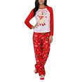 thumbnail image 1 of Kmbangi Ensemble Pyjama de Famille Haut Col Rond Imprimé Cerfs+pantalon, 1 of 9