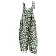 thumbnail image 1 of yoeyez Combinaisons Courtes pour Femmes Grande Taille, Combinaison Courte d'Été Imprimée pour Femmes Grande Taille Sans Manches à Bretelles Ajustables, Dos Nu, Combinaisons avec Poches Multicolore, 4TG, 1 of 6