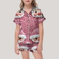 thumbnail image 2 of WEAIXIMIUNG Pajamas For Children Shirt And Pant Matching Set Sleepwear Set With Pockets For Christmas 8-9 Years, 2 of 4