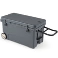 thumbnail image 1 of Gymax 75 Quart Portable Hard Cooler Insulated Rolling Cooler w/6-Day Ice Retention Gray, 1 of 10