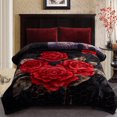 thumbnail image 1 of Thick Warm Winter Fleece Blanket For King Bed 2 Ply Reversible Soft Raschel Blanket,85"x93",10lb, 1 of 8