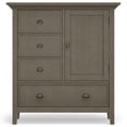 thumbnail image 2 of Simpli Home Redmond Wood 39" Transitional Medium Cabinet in Farmhouse Gray, 2 of 6