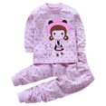 thumbnail image 1 of Pisexur Tenue d'Automne pour Bébé Fille Garçon, Ensemble 2 Pcs, Ensembles de Pyjamas pour Tout-Petit Bébé, Chandails à Col Rond à Manches Longues et Pantalons, Mode Décontractée, Ensemble de Vêtements de Nuit en Coton pour Garçons, 3 Mois à 6 Ans, 1 of 3