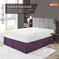 thumbnail image 3 of SGI Bedding 9 Inch Pleated Bed Skirt | Microfiber Bed Skirt | Fade Resistant, Wrinkle Free, Anti-static, Decorative, Extra Storage Space, Clutter-Free | Olympic Queen, Plum, 3 of 6