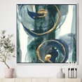thumbnail image 3 of Mettalic Indigo and Gold II - Posh & Luxe Framed Canvas, 3 of 3