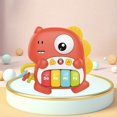 thumbnail image 1 of Children's Dinosaur Electronic Piano, Sound & Light Educational Toy, Finger Exercise Gadget, Early Childhood Learning Tool, Color Shape Matching Toy, Kids Musical Plaything, Toddler Developmental Toy, 1 of 6