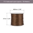 thumbnail image 2 of Unique Bargains Beading Thread Bracelet Weave Bead Craft Cord 0.8mm 159M/Roll (173-Yards) Decorative String, Brown, 2 of 7