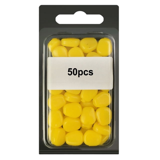 50Pcs Silicone Artificial Soft Corn Design Lure for Outdoor Freshwater Fishing