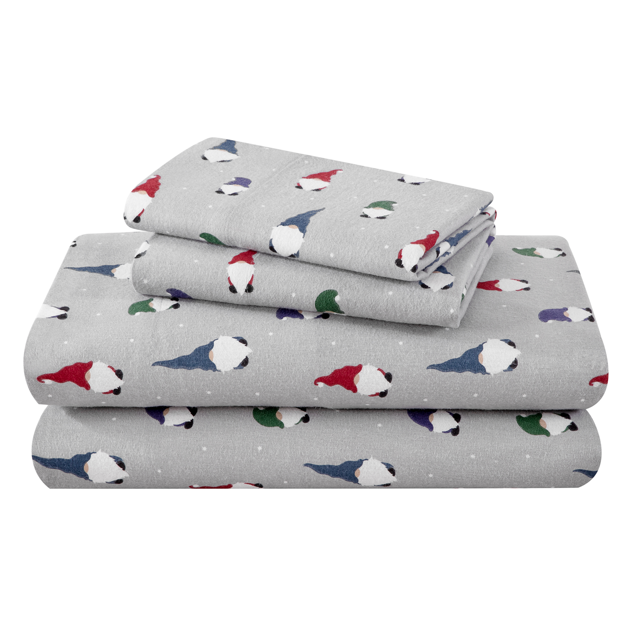 Bare Home Ensemble de Draps en Flanelle de Coton Brossé Double 100 %