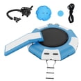 thumbnail image 1 of VEVOR Inflatable Water Bouncer, 10ft Recreational Water Trampoline, Portable Bounce Swim Platform with Slide, 3-Step Ladder & Electric Air Pump,, 1 of 9
