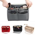 thumbnail image 2 of Felt Purse Insert Organizer Portable Cosmetic Bag Fit For Handbag Tote Various Bag New, 2 of 9