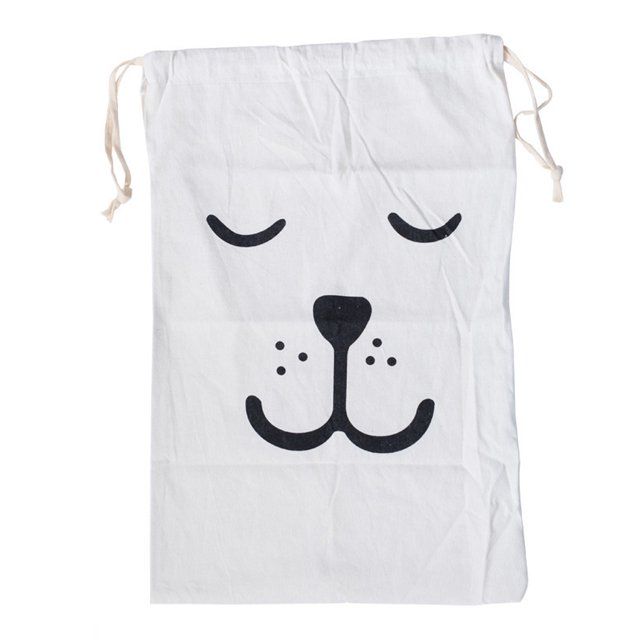 QualitChoice Portable Cotton Linen Drawstring Closure Bag Bedroom Large Capacity Pouch Sundries Luggage Cargo Laundry Organizer Type 3 1 Pc