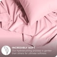 thumbnail image 2 of Ivy Union Microfiber Sheet Set - Breathable - Deep Pocket, Twin XL, Light Pink, 2 of 6