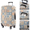 thumbnail image 5 of Travel Luggage Cover Suitcase Protector Fits 18-32 Inch Luggage Wheel Covers Patterned Travel Related Items Flower Luggage Protector Elastic Luggage Anti-scratch Suitcase Cover S, 5 of 5