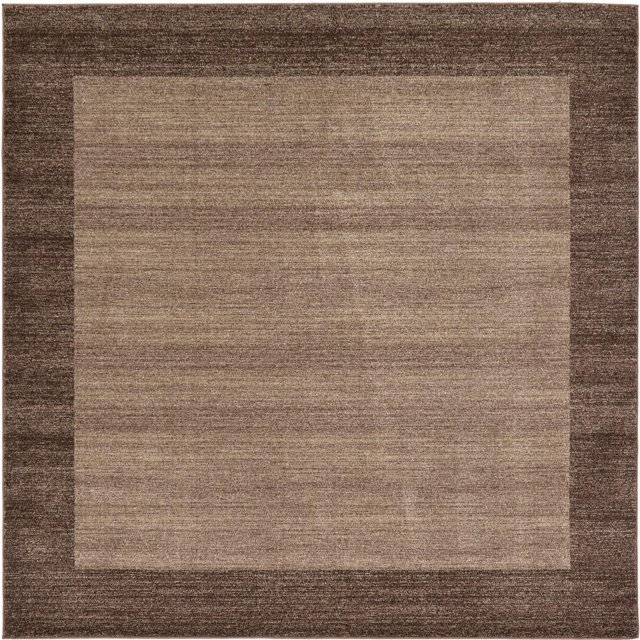 Unique Loom Tapis Carré de Transition Contemporain de la Collection Del Mar, 8', Brun Clair/beige