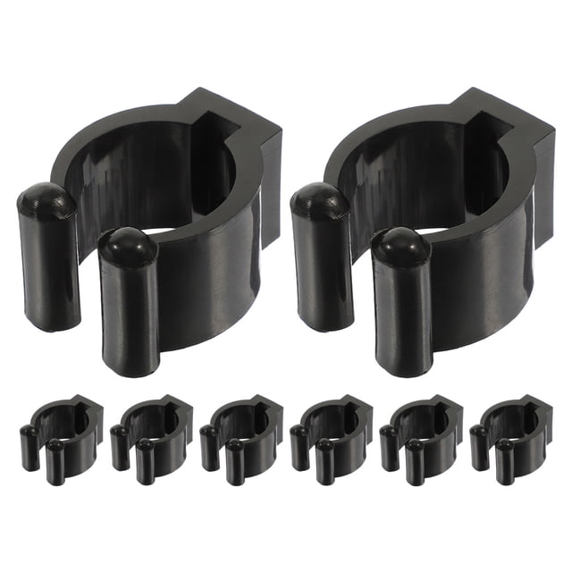 KAKOWELY Support de Canne à Pêche 8 Pcs Support Mural Pince de Queue Murale Support de Queue Murale 1.57"X1.1"X0.83 Pouces