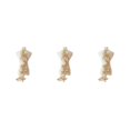 thumbnail image 1 of maskred Style With Elegant Lace Dress Applique Beautiful Florals Applique Patch Gold 3Set, 1 of 6