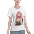 thumbnail image 2 of T-Shirt Basique à Manches Courtes pour Femmes Demon Slayer Lame Temple Ganlu Mili, 2 of 6