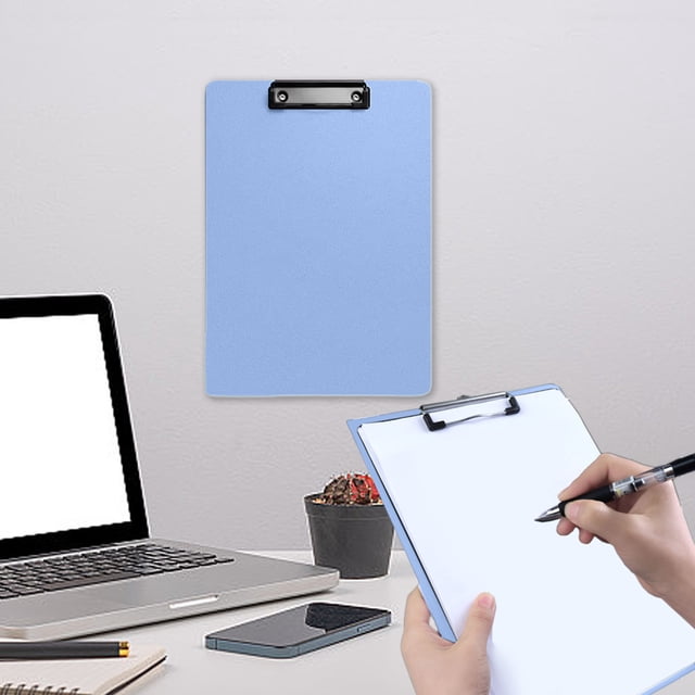 Birdeem A4 Plastic Clipboards with Low Profile Clip Set of 1 8.78X12.28 Inch Multi Color Plastic Clipboards Bulk,Clipboards Bulk Classroom-Writing Board, Acrylic Clipboard,Standard Letter Size,Blue