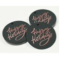 thumbnail image 3 of Inkdotpot Real Rose Gold Foil Happy Holiday Tag Favor Hang Paper Tag 50 Piece, 3 of 6