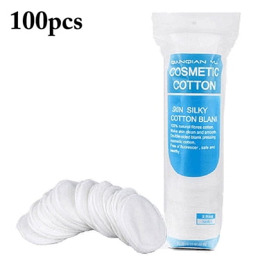 100 Pcs Tampons de Coton Cosmétiques Professionnels pour Démaquiller Coton Rond