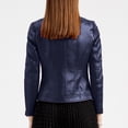 thumbnail image 4 of LOVZFMLL Jackets for Women Fashion Zipper Leather Tops With Pocket Short Coat Jacket, 4 of 8