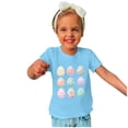 thumbnail image 4 of Penkiiy T-Shirts de Pâques pour Enfants Garçons Filles Mode Œufs de Pâques Imprimé Col Rond Manches Courtes 7 Ans Bleu, 4 of 4