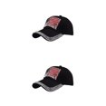 thumbnail image 2 of Decodeary Casquette de Baseball à la Mode Ajustable et Protégée du Soleil Chapeau Multicolore Noir 2Set, 2 of 6