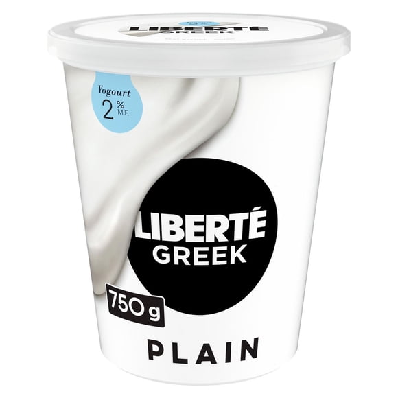 Liberte Greek Yogurt 2%, Plain, 750g