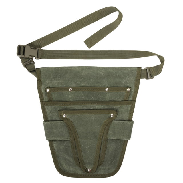 Outdoor Gardening Tool Waist Bag - Wear-Resistant Hardware Storage Pouch with Multiple Compartments, Adjustable Belt for Carpenter & Woodworking