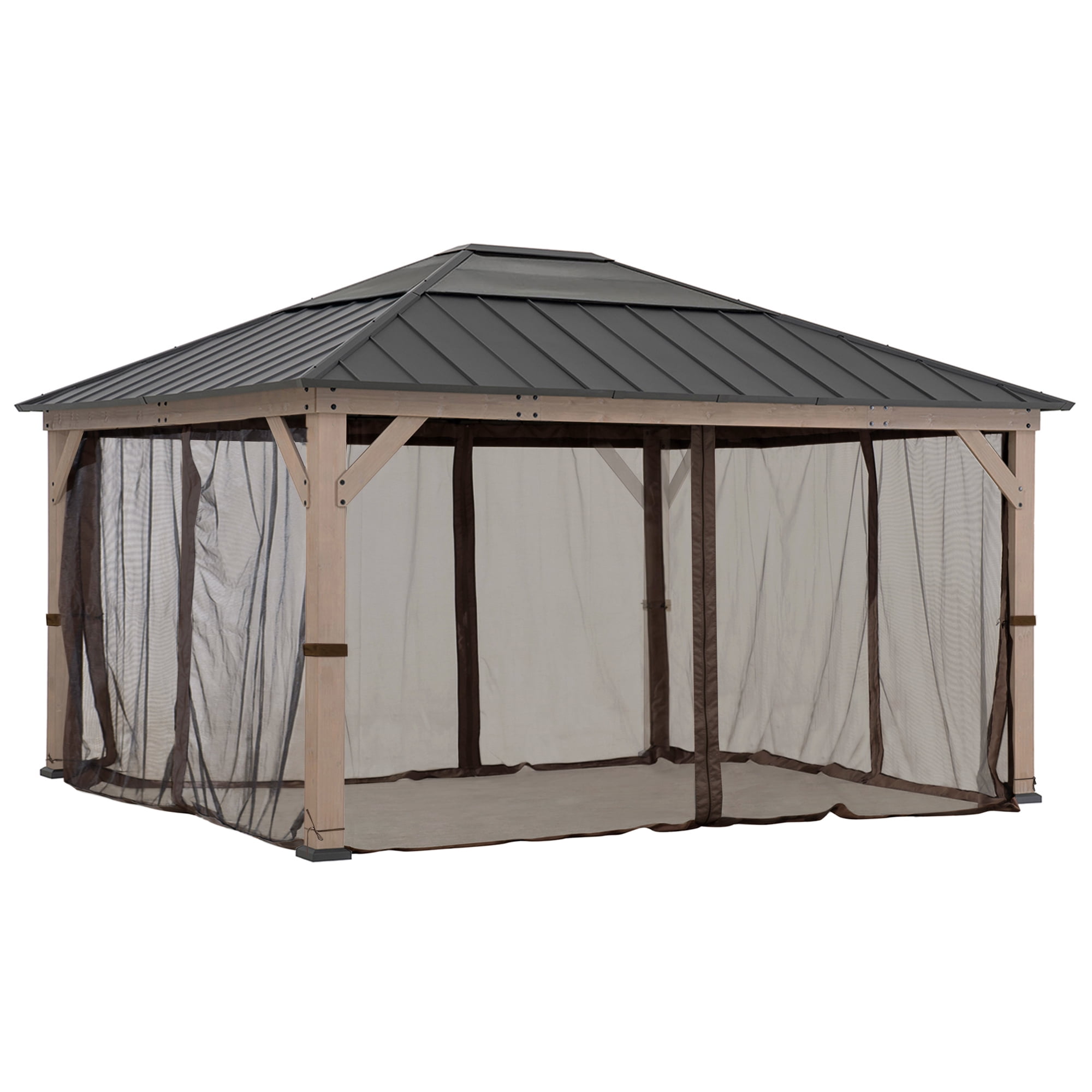 Sunjoy Moustiquaire pour Gazebos de 13 pi x 15 pi