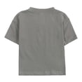 thumbnail image 3 of MIASHUI Boys Summer Tracksuit Outfits Solid Color Short Sleeve Shirts Shorts Outfits,Dark Gray,3-4 Years, 3 of 8