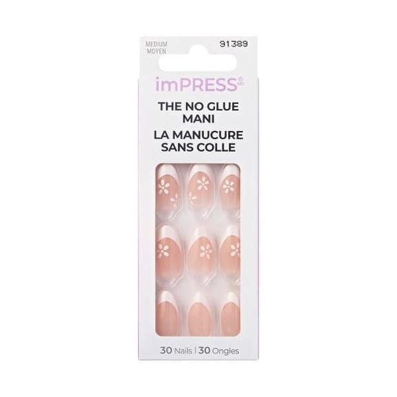 KISS imPRESS - Autocollants - Faux Ongles - Intrépide - Amande - Moyen