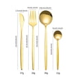 thumbnail image 2 of Amdohai 24Pcs Stainless Steel Dinnerware Set Kitchen Cutlery Set Knife Fork Spoon Flatware Tableware Minimalist Silverware, 2 of 8