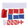 thumbnail image 2 of Plastic Portable Cornhole Set, Enhance Hand Eye Coordination Portable Safe Beach Portable Cornhole Set  for Camping Blue,Red, 2 of 7