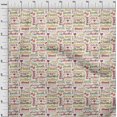 thumbnail image 4 of oneOone Silk Tabby Yellow Fabric Text Sewing Craft Projects Fabric Prints By Yard 42 Inch Wide, 4 of 5